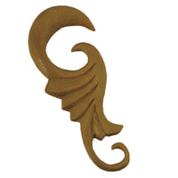 Cargar imagen en el visor de la galería, Piercing Holz Jack fruit wood Blüte unisex Expander handgeschnitzt - chic-net.de
