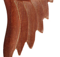 Cargar imagen en el visor de la galería, Piercing Holz red sawo wood Flügel Spirale Ohrstecker Expander Handarbeit oval - chic-net.de
