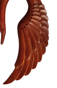 Cargar imagen en el visor de la galería, Piercing Holz red sawo wood Schwan Tribal earring Expander handgeschnitzt - chic-net.de
