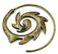 Load image into Gallery viewer, Piercing Ohrgewicht 10g Messing Flame Spirale 1.4mm - chic-net.de
