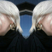 Load image into Gallery viewer, Piercing Ohrgewicht 29g Messing Creolen Hoops 6mm Hook - chic-net.de
