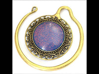 Load image into Gallery viewer, Piercing Ohrgewicht Brass Stern Stein lila 4,7mm Spirale - chic-net.de
