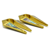 Cargar imagen en el visor de la galería, Piercing Ohrgewicht Edelstahl 41g Paua Pfeil 8mm - chic-net.de
