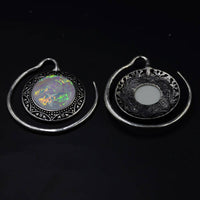 Load image into Gallery viewer, Piercing Ohrgewicht Edelstahl Stern Stein 3mm Spirale - chic-net.de
