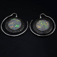 Load image into Gallery viewer, Piercing Ohrgewicht Edelstahl Stern Stein 3mm Spirale - chic-net.de
