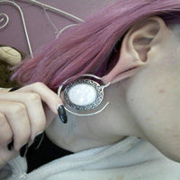 Load image into Gallery viewer, Piercing Ohrgewicht Edelstahl Stern Stein 3mm Spirale - chic-net.de
