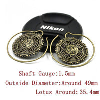 Load image into Gallery viewer, Piercing Ohrgewicht Messing Lotus Spirale Ohrhänger - chic-net.de
