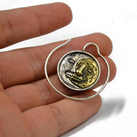 Load image into Gallery viewer, Piercing Ohrgewicht Messing Sonne Mond Spirale - chic-net.de
