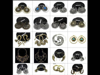 Load image into Gallery viewer, Piercing Ohrgewicht White Brass Blume Stein blau Spirale - chic-net.de
