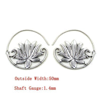 Load image into Gallery viewer, Piercing Ohrgewicht White Brass Lotus Spirale Ohrhänger - chic-net.de
