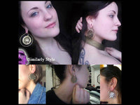 Load image into Gallery viewer, Piercing Ohrgewicht White Brass Lotus Spirale Ohrhänger - chic-net.de
