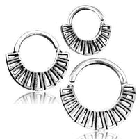 Cargar imagen en el visor de la galería, Piercing Ring 925 Silber Labret Tragus Septum Segmente - chic-net.de
