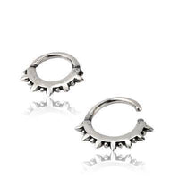 Cargar imagen en el visor de la galería, Piercing Ring 925 Silber Labret Tragus Septum Stacheln - chic-net.de
