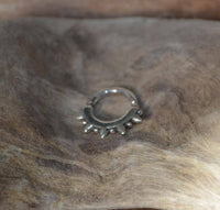 Cargar imagen en el visor de la galería, Piercing Ring 925 Silber Labret Tragus Septum Stacheln - chic-net.de
