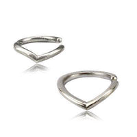 Cargar imagen en el visor de la galería, Piercing Ring 925 Silber Labret Tragus Septum Zacke - chic-net.de
