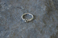 Load image into Gallery viewer, Piercing Ring Blume 925 Silber Labret Tragus 1.2mm - chic-net.de
