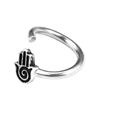 Cargar imagen en el visor de la galería, Piercing Ring Hand 925 Silber Labret Tragus 1.2mm - chic-net.de
