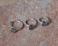 Cargar imagen en el visor de la galería, Piercing Ring Hand 925 Silber Labret Tragus 1.2mm - chic-net.de
