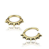Cargar imagen en el visor de la galería, Piercing Ring Messing Labret Tragus Septum Stacheln - chic-net.de
