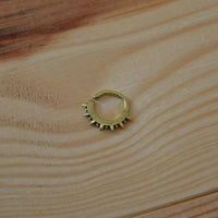 Cargar imagen en el visor de la galería, Piercing Ring Messing Labret Tragus Septum Stacheln - chic-net.de

