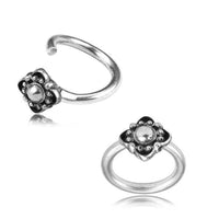 Load image into Gallery viewer, Piercing Ring Raute 925 Silber Labret Tragus 1.2mm - chic-net.de
