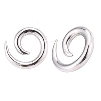 Load image into Gallery viewer, Piercing Spirale Expander Edelstahl silbern verschiedene Größen Ohrstecker - chic-net.de
