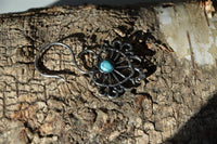 Load image into Gallery viewer, Piercing White Brass Hook Ohrhänger 1.3mm Türkis Herz - chic-net.de
