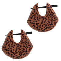 Cargar imagen en el visor de la galería, Pin Creolen Holz rund tränenförmig Horn-Pin verschiedene Hölzer 23 mm unisex - chic-net.de
