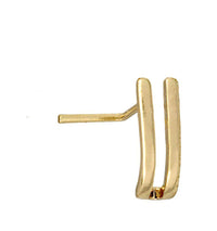 Cargar imagen en el visor de la galería, Pin Stecker 0,8 mm Nostril Ohr Edelstahl L-Form Klammer - chic-net.de
