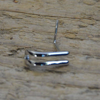 Cargar imagen en el visor de la galería, Pin Stecker 0,8 mm Nostril Ohr Edelstahl L-Form Klammer - chic-net.de
