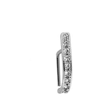 Cargar imagen en el visor de la galería, Pin Stecker 0,8mm Nostril Ohr Kristall L-Form Bogen - chic-net.de
