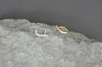 Cargar imagen en el visor de la galería, Pin Stecker 0,8mm Nostril Ohr Kristall L-Form Bogen - chic-net.de
