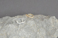 Cargar imagen en el visor de la galería, Pin Stecker 0,8mm Nostril Ohr Kristall L-Form Bogen - chic-net.de
