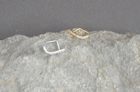 Cargar imagen en el visor de la galería, Pin Stecker 0,8mm Nostril Ohr Kristall L-Form Bogen - chic-net.de
