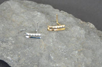 Cargar imagen en el visor de la galería, Pin Stecker 0,8mm Nostril Ohr Kristall L-Form Klammer - chic-net.de
