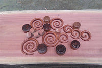 Load image into Gallery viewer, Plug Celtic Sawoholz Holz braun Geflochten Lasergravur - chic-net.de
