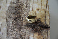 Cargar imagen en el visor de la galería, Plug Ohrgewicht gold Messing zum Einhängen Tropfen - chic-net.de
