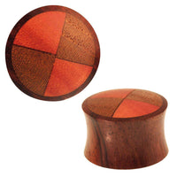 Load image into Gallery viewer, Plug Saba Holz Oberfläche Teak Holz und Sono Holz Tribal Expander - chic-net.de
