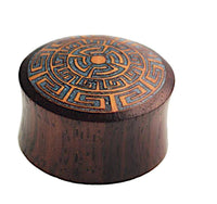 Cargar imagen en el visor de la galería, Plug Sonoholz Jackfrucht crushed Türkis Labyrinth double flared - chic-net.de
