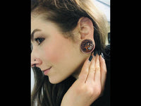 Load image into Gallery viewer, Plug Tunnel Holz filigran Baum des Lebens double flared - chic-net.de
