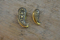 Load image into Gallery viewer, Plug zum Einhängen Drop Messing gold Engelstrompete - chic-net.de
