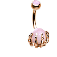 Load image into Gallery viewer, Bauchnabelpiercing Kralle Edelstahl Stein - chic-net.de
