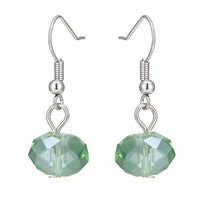 Load image into Gallery viewer, Schmuckset Kette Perlen grün schwarz Glasperlen Ohrringe grün Halskette Damen Schmuckdraht verstellbar ca 46 cm - chic-net.de
