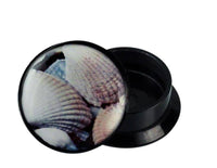 Load image into Gallery viewer, Schraub Plug Acryl Muschel Foto weiß Muscheln Piercing Ohrschmuck - chic-net.de
