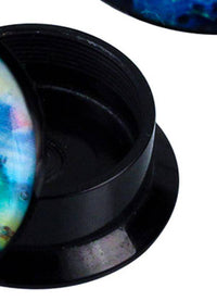 Load image into Gallery viewer, Schraub Plug Acryl Paradies Garten blau grün gelb Piercing Ohrschmuck - chic-net.de
