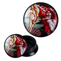 Load image into Gallery viewer, Schraub Plug Acryl Venus Muschel Frau roter Mantel Piercing Ohrschmuck - chic-net.de
