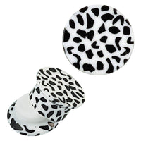 Cargar imagen en el visor de la galería, Schraub Plug Acryl weiß und schwarze Flecken Piercing Ohrschmuck - chic-net.de
