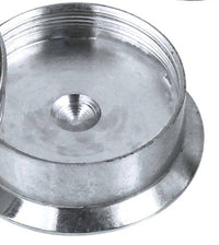 Load image into Gallery viewer, Schraub Plug Tunnel silbern Edelstahl Stern weiß schwarz Acryl Piercing - chic-net.de
