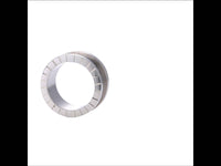 Load image into Gallery viewer, Schraubplug Einkerbungen Tunnel Edelstahl Plug silber - chic-net.de
