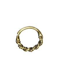 Load image into Gallery viewer, Septum Nasen Piercing Messing 1mm Seil Kordel gold - chic-net.de

